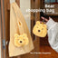Winnie the Pooh Foldable Shopping Bag Supermarket Grocery Shopping Storage Bag Portable Bag Keychain Pendant Charm