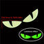 Luminous Devil Eye Sticker Pair Car Motorcycle Electric Vehicle Reflective Decal Drip Glue Waterproof Styling Night Glow