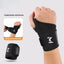 1pc Adjustable Wrist Strap Sports Wrist Support Brace Black Weightlifting Wristband For Men & Women Badminton Tennis Gym
