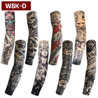 Tattoo Sleeves Unisex Summer Cycling Sun Protection Arm Covers Beach Driving Fishing Breathable Nightclub Elastic Sleeves