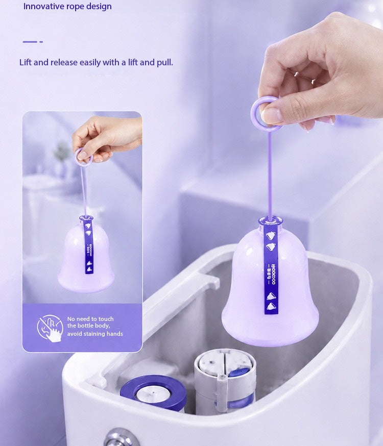 Toilet tank descaling and deodorizing fragrance type decontamination and yellow washing toilet odor removal strong fragrance toilet cleaner