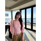 2026 New One-Word Large Neckline T-shirt for Women, Skin-Friendly and Breathable Short Horn Sleeves Fashionable Pure Desire Top for Women