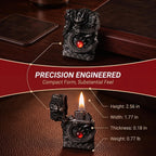 Cool Dragon Kerosene Lighter Windproof Reusable for Men Smoking(B) | Cool Dragon Kerosene Lighter Windproof Kerosene Lighters Vintage Reusable Trench Lighter Grinding Wheel Lighters