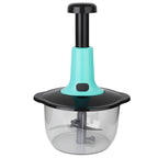 Multifunctional Manual Food Processor with Blade Guard Easy Clean Ergonomic Handle Ideal for Vegetables Garlic Meat Kitchen Tool
