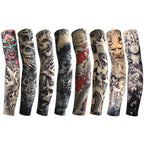 Tattoo Sleeves Unisex Summer Cycling Sun Protection Arm Covers Beach Driving Fishing Breathable Nightclub Elastic Sleeves