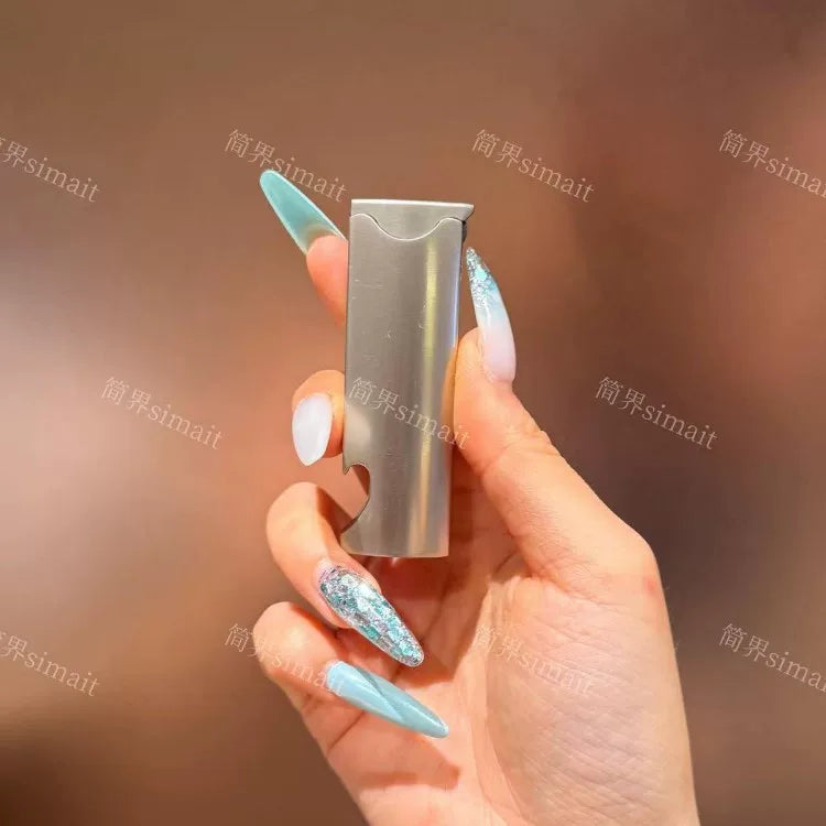 Bottle Opening Cap Lighter Windproof Blue Fire Give Men Gifts Creative Personality High-End Trend