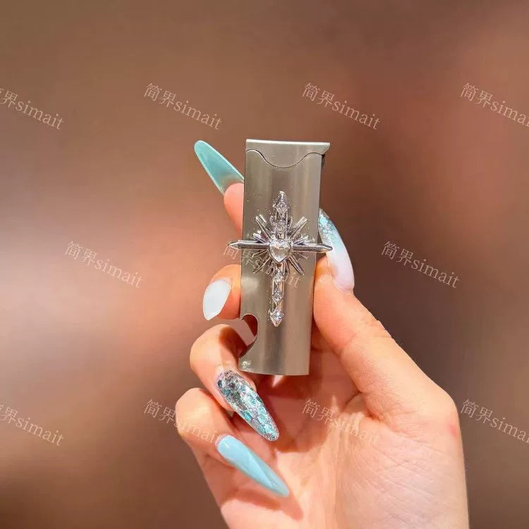 Bottle Opening Cap Lighter Windproof Blue Fire Give Men Gifts Creative Personality High-End Trend