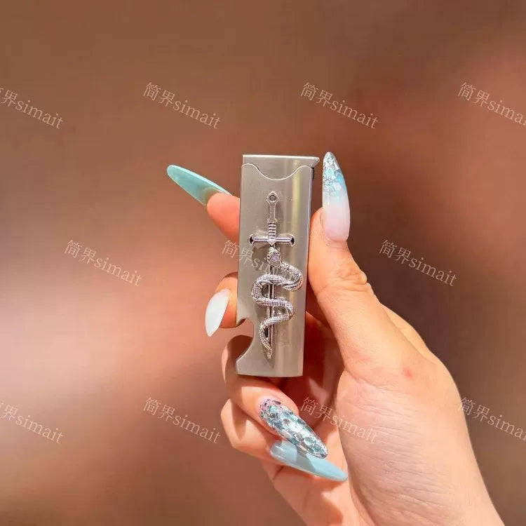 Bottle Opening Cap Lighter Windproof Blue Fire Give Men Gifts Creative Personality High-End Trend