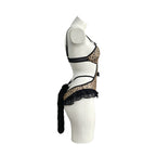 Leopard Print Erotic Underwear Lingerie Sexy Onesie Flirting Free Bead String Pure Desire Uniform Temptation With Tail