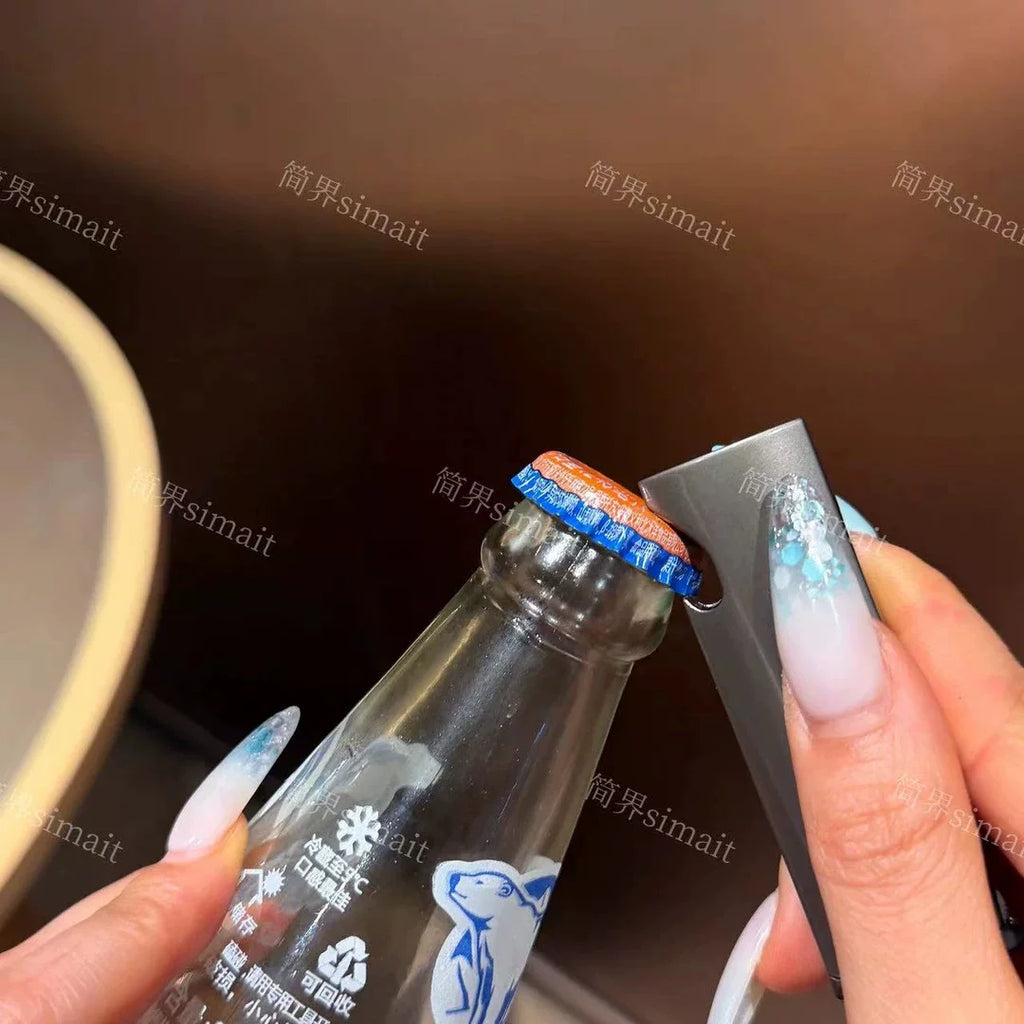Bottle Opening Cap Lighter Windproof Blue Fire Give Men Gifts Creative Personality High-End Trend