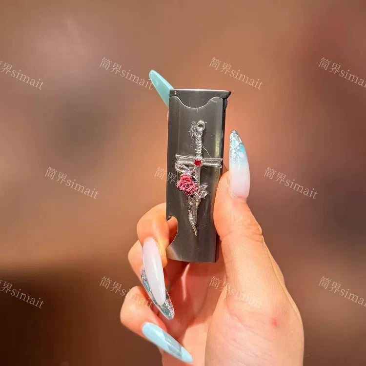 Bottle Opening Cap Lighter Windproof Blue Fire Give Men Gifts Creative Personality High-End Trend