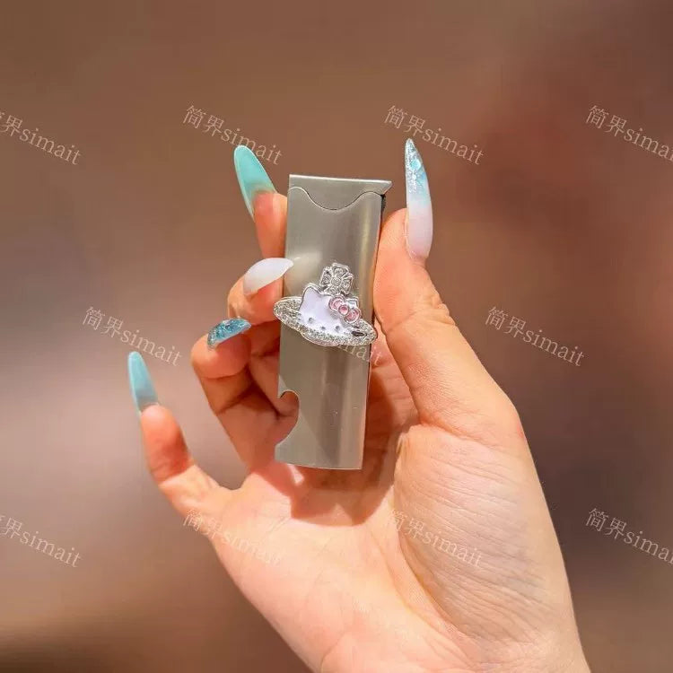 Bottle Opening Cap Lighter Windproof Blue Fire Give Men Gifts Creative Personality High-End Trend