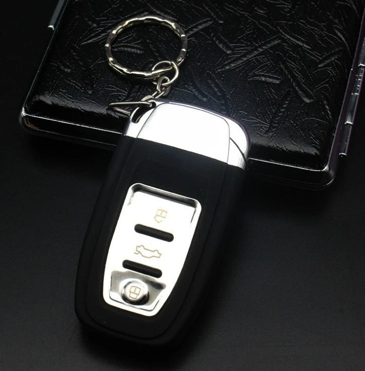 Creative Car Key Pendant Butane Gas Lighter Personalized Fashion Quirky Cool Gifts for Boyfriends