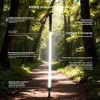 Luminous LED Lighted Hiking Trekking Pole Ultralight Portable Professional Night Climbing Outdoor Equipment