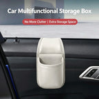 PU Car Door Cup Holder Multifunctional Adhesive Storage Pocket Auto Door Mount Drink Bottle Holder Phone Sundries Storage Bag