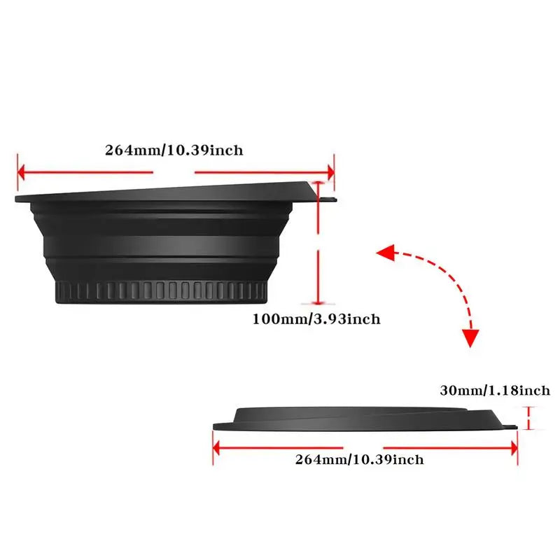 Face Ice Bath Bowl Camping Wash Basin Silicone Reusable Foldable Cooling Washing Basin With Build In Cube Tray For Facial Roller