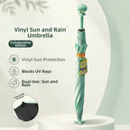 Cartoon abstract Squidward straight sunshade light outdoor umbrella, suitable for students to go to school and daily commute.