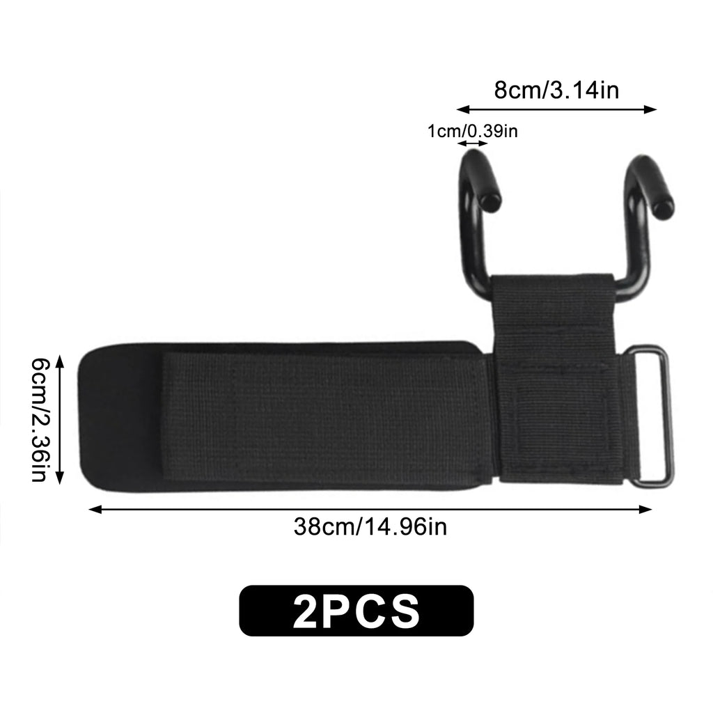 Pull Ups Strength Training Wrist Strap Hook Comfortable Grip Weightlifting Hooks Support Wraps for Power Lifting