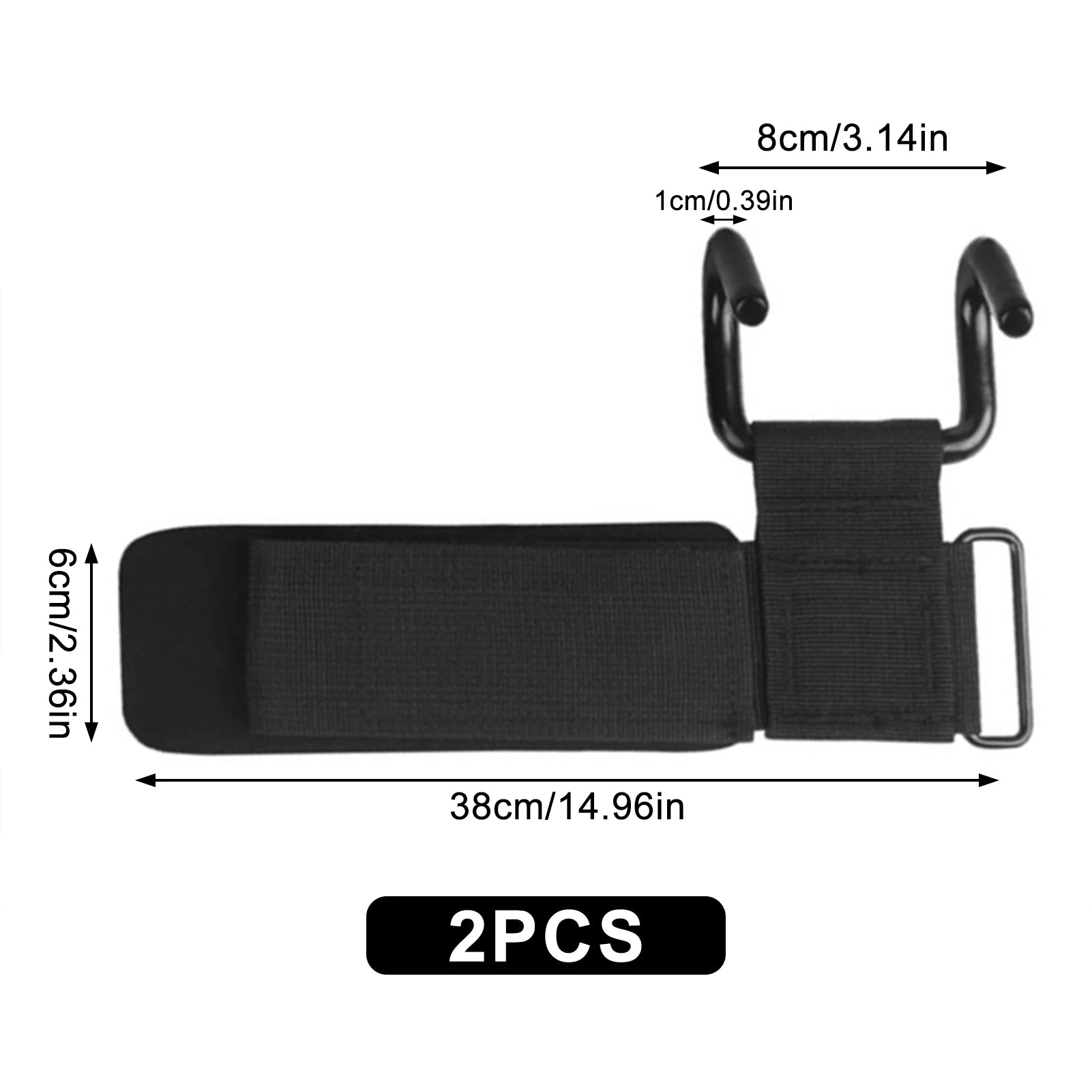 Pull Ups Strength Training Wrist Strap Hook Comfortable Grip Weightlifting Hooks Support Wraps for Power Lifting