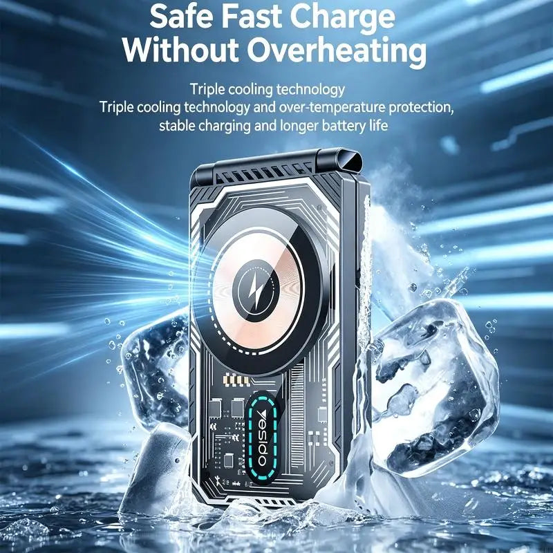 Foldable Power Dock for Phone Watch Buds, 3 in 1 Wireless Charging Station for Travel Storage, Desk Organization K1KF