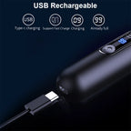 Electric Nose Hair Trimmer USB Rechargeable Nose and Ear Hair Clipper Portable Nose Hair Remover Facial Hair Removal Device