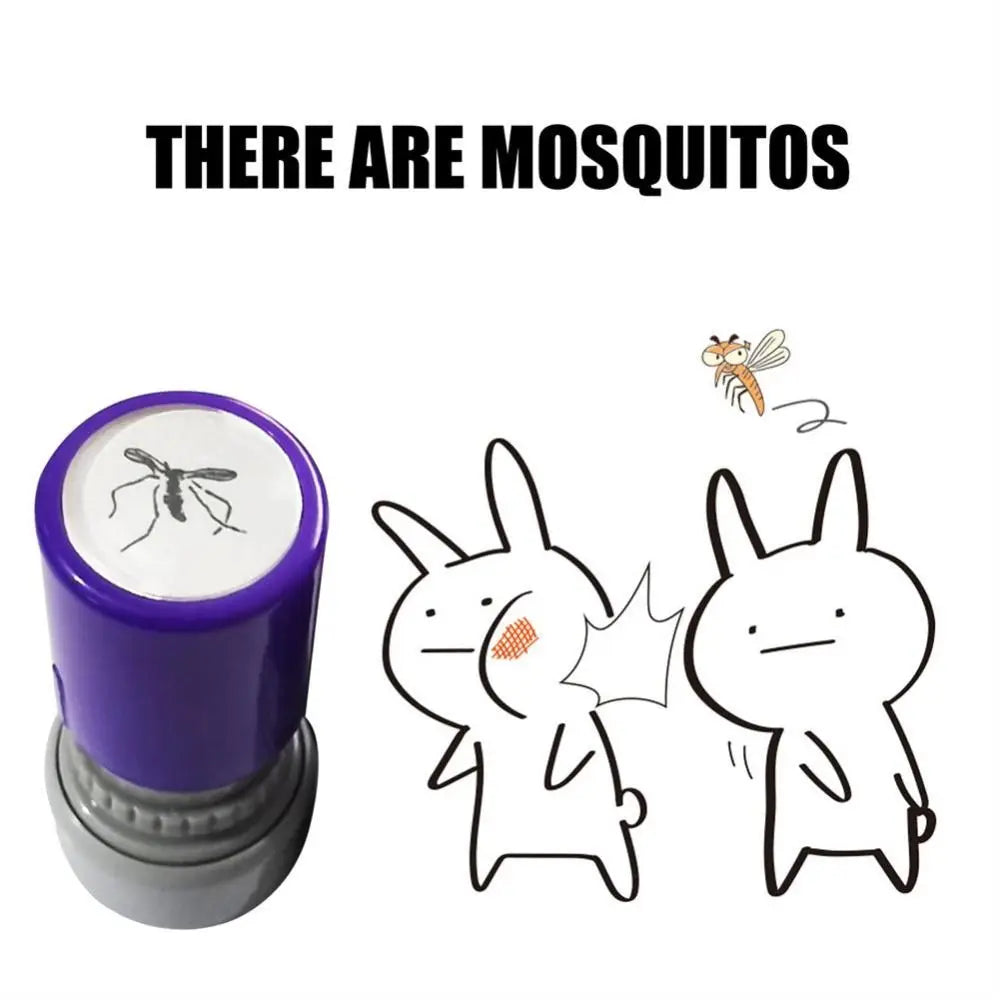 Mosquito Assorted Stamps For Kids Self-ink Stamps Mosquito Stamps Seal Scrapbooking DIY Painting Photo Album Decor Children Toys