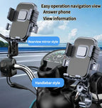Motorcycle Bicycle Mobile Phone Holder Free Rotation Mobile Phone Navigation Holder Shockproof Mobile Phone Holder for Cycling