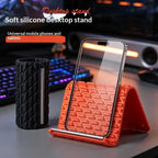 ۞ Creative Silicone Phone Stand - Flexible Foldable Transformable Desk Tablet Laptop Holder Travel Accessory 1PC