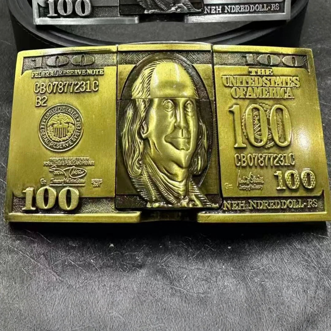 Poker Trendy Metal Belt Buckle Lighter, Men's Belt-integrated Lighter, Smoking Accessory & Gift