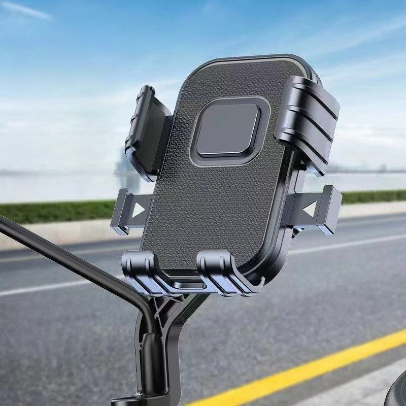 Motorcycles Bicycles Phone Holder Free Rotation Mobile Phone Navigation Bracket For Riding Shockproof For Xiaomi IPhone