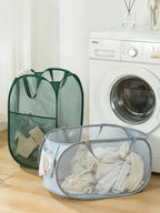 Foldable Dirty Laundry Basket, Open-Top Laundry Hamper, Foldable Storage Basket, Household Laundry Storage Bin, Home Organization and Storage Supplies