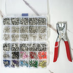 9.5mm Metal Hollow Five-Claw Snap Button For Installing Clothes Bag Sewing And DIY Craft Hand Pliers Tool