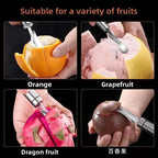 Stainless Steel Orange,Citru Peeler,Simple Lemon Peeler,Creative Cutter,Orange Peeler Tool With Handle,Restaurant Kitchen Gadget