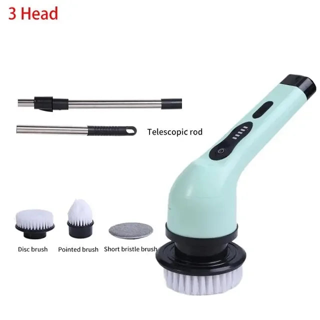 Multifunctional Electric Cleaning Brush Electric Cordless Spin Scrubber Toilet Mops Portable Cleaning Tool For Kitchen/Bathroom/
