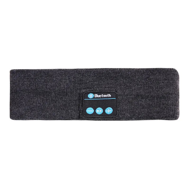 Wireless Stereo Bluetooth 5.0 Headphone Running Sleeping Earphone Headset Knit Sports Music Headband Eye Mask With MIC Long Life