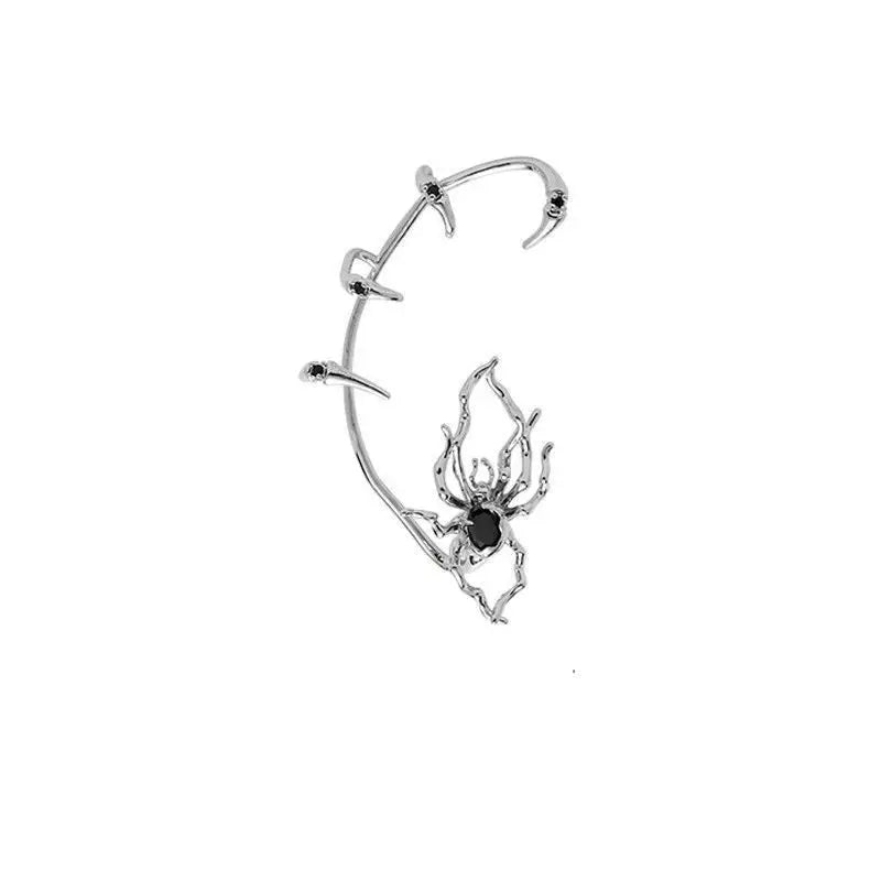 Hyperbole Silver Color Spider Drop Earrings For Women Simple Design Harajuku Insect Spiders Dangle Earring Party Jewelry