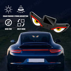 Solar Powered Car Window LED Light Vibration Activated Auto On/Off Devil's Eye Solar Charging Type-C Rechargeable Warning Light