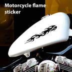 1 Pair Reflective Flame Motorcycle Stickers, Waterproof Self-Adhesive Decals For Trucks Cars, Outdoor Safety Vehicle Decals