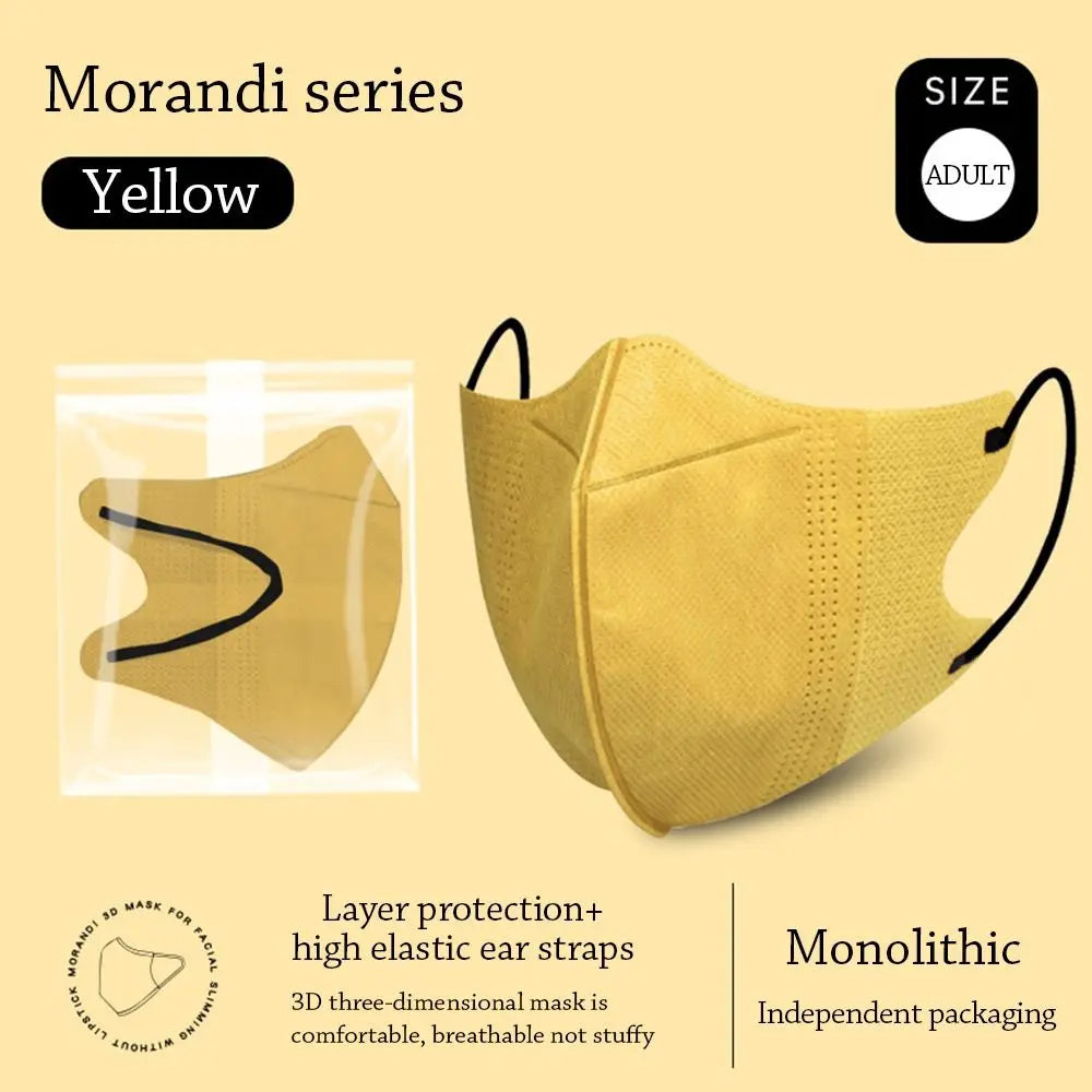 10PCS Fashion Nonwovens Fish Mask Breathable Anti-UV Riding Face Mask Face Veil Unisex