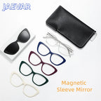 JAEVAR New Retro Floral Cat Eye Magnetic Suction Set Glasses Frame With Five Pairs Of Flat Light Glasses Frame 9001-9007