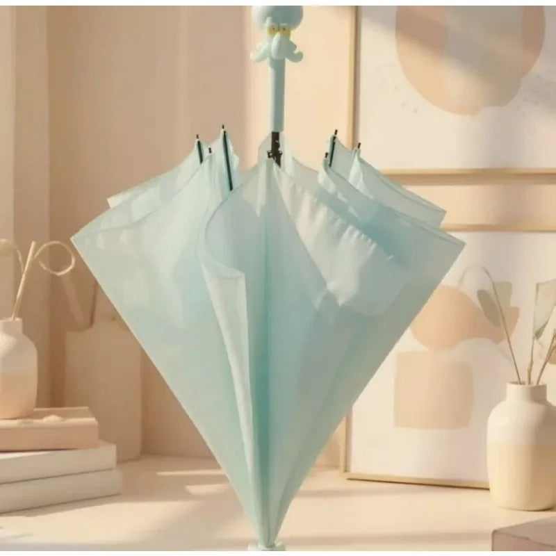 Cartoon abstract Squidward straight sunshade light outdoor umbrella, suitable for students to go to school and daily commute.