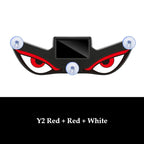 Solar Demon's Eye Car Lights Dynamic Expression Led Light Ambience Lamp Decoration Rechargeable Warning Lamps with Suction Cups