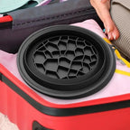 Face Ice Bath Bowl Camping Wash Basin Silicone Reusable Foldable Cooling Washing Basin With Build In Cube Tray For Facial Roller