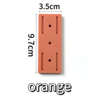 1-4pc Self-adhesive Power Strip Organizer Fixer Wire Socket Power Strip Hanging Sliding Rail Plastic Home Cable Plug Holder Rack
