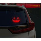 Reflective Smile Devil Die-Cut Window Decal,Funny Cool Premium Vinyl for All Vehicle Decor