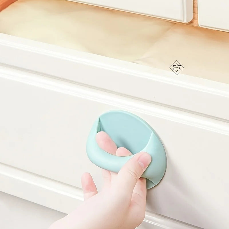 Easy-Install Adhesive Door Handle - Multi-Purpose, No-Drill for Drawers, Wardrobes & Glass Doors