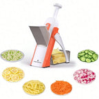 Safe Mandoline Slicer 5 in 1 Vegetable Chopper Food Potato Cutter, Strips Julienne Dicer Adjustable Thickness 0.1-8 mm Kitchen Chopping Artifact Fast Meal Prep