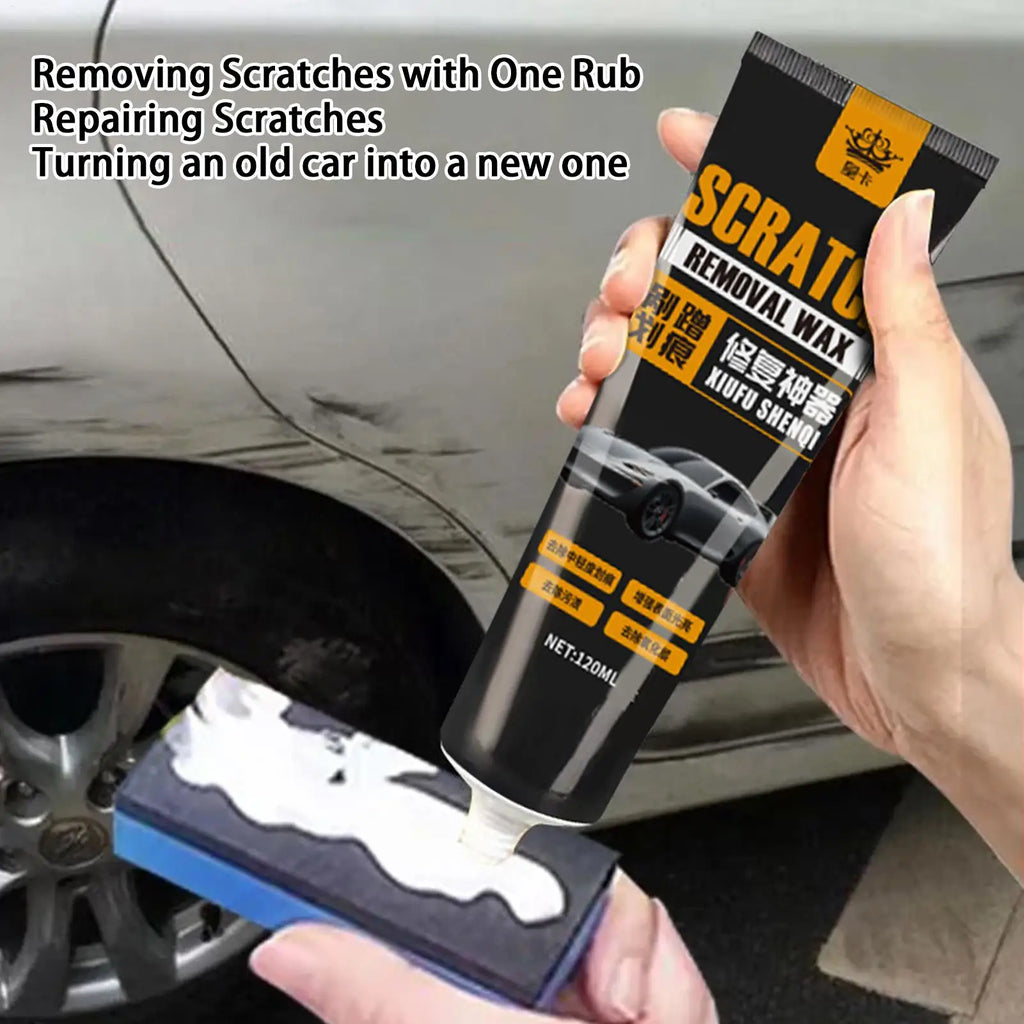 Car paint scratch remover and repair wax 120ml Remove Surfaces Scratches Repair Wax with Sponge Deep Scratch Repair Agent