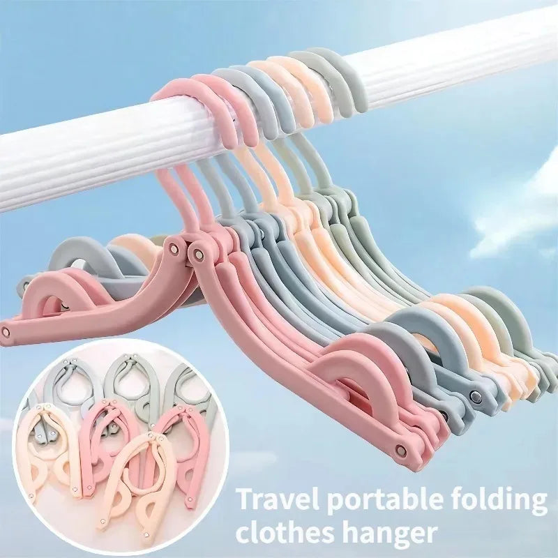 Portable Folding Clothes Hanger Multi-Functional Retractable Design for Outdoor Business Travel And Student Dormitory Use