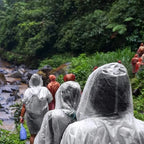 12Pcs Disposable Waterproof Raincoat Outdoor Hiking Mountain Travel Emergency Transparent Portable Adult Poncho Rain
